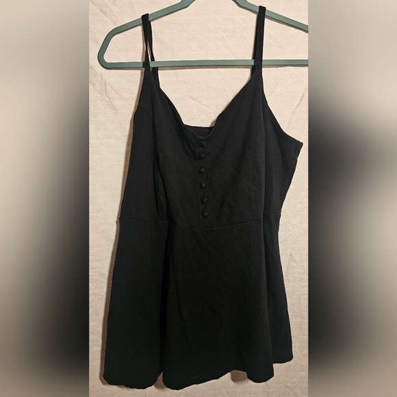 torrid Tops - Torrid Black Button-Front Tank Top